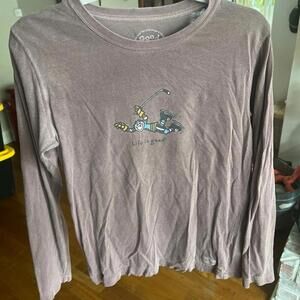 Life is good hockey Long‎ Sleeve boys XL